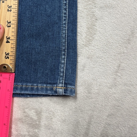 Closed Organic Cotton Blend Candiani Denim Straight Leg High Rise Blue Jeans 25 - Picture 9 of 16